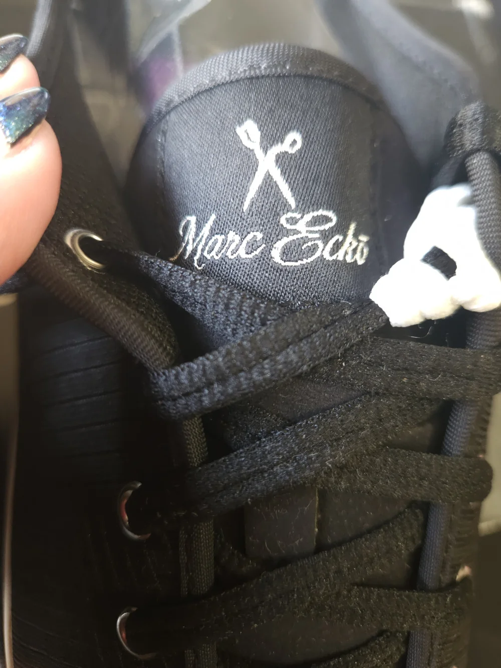 Marc Ecko Black Sneaker with White Logo